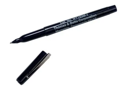 Produktfoto 1 von Thomas & Betts Markierstift, Permanentmarker, Fine, Schwarz, Spitzenform: Kugel