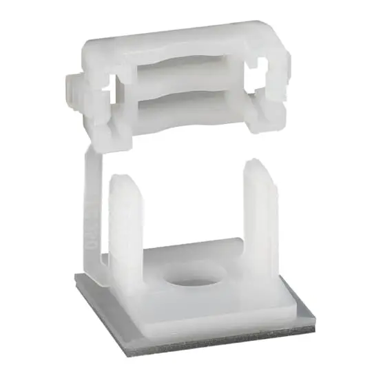 Produktfoto 1 von Thomas & Betts Klebend Kabelklemme, Nylon Natur 25 mm x 25 mm für 4.3 mm