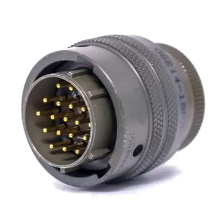 Produktfoto 1 von Amphenol Industrial, PT Kupferlegierung Rundsteckverbinder Gerade, 4-polig, 1000V, Gehäuse 8 Stecker, MIL-DTL-26482,