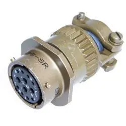 Produktfoto 1 von Amphenol Industrial, PT Kupferlegierung Rundsteckverbinder Gerade, 12-polig, 1000V, Gehäuse 14 Stecker, MIL-DTL-26482,
