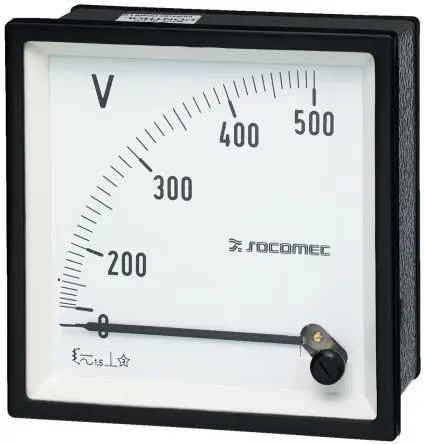 Produktfoto 1 von Socomec 192 g Analoges Voltmeter AC, 96 mm, 96 mm