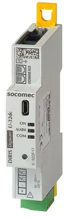 Produktfoto 1 von Socomec DIRIS Digiware U Digitales Spannungsmessgerät DC, 18 mm, 90 mm