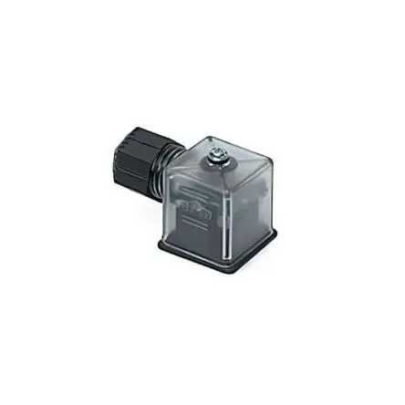 Produktfoto 1 von Brad from Molex 121207 DIN 43650 Ventilsteckverbinder DIN 43650 A 2+E / 24V Kontrollleuchte, Klar