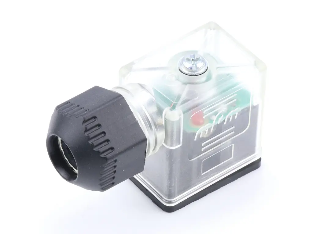 Produktfoto 1 von Brad from Molex  Ventilsteckverbinder DIN 43650 B 2P+E / 24 V mit Lampe