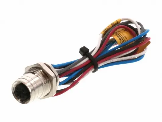 Produktfoto 1 von Molex 120084, 5-polig Sensor-Betätigungselementkabel, M12 Buchse / Anschlusslitze Buchse, Länge 300 mm