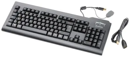 Produktfoto 1 von Siemens 6AV68810AU140AA0 Tastatur QWERTZ (Deutsch) Verdrahtet Schwarz USB 2.0 Standard