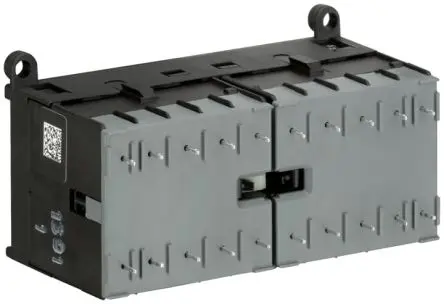 Produktfoto 1 von ABB GJL131 Schütz 24V-Spule, 3-polig, 690V / 12 A 24V 5.5 kW 3 Schließer, 1 Öffner Wendeschütz 1-Hilfskontakte