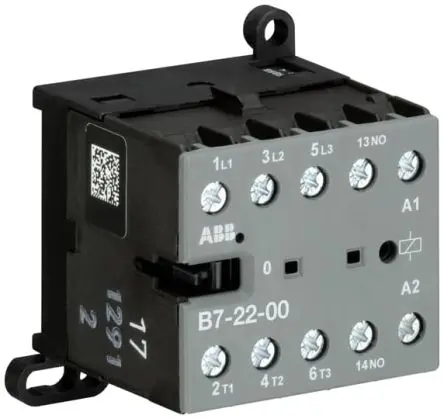 Produktfoto 1 von ABB GJL131 Schütz 220V, 240 V-Spule, 4-polig, 690V / 20 A 220V, 240 V 5.5 kW 2 Schließer/2 Öffner Mini-Schütz