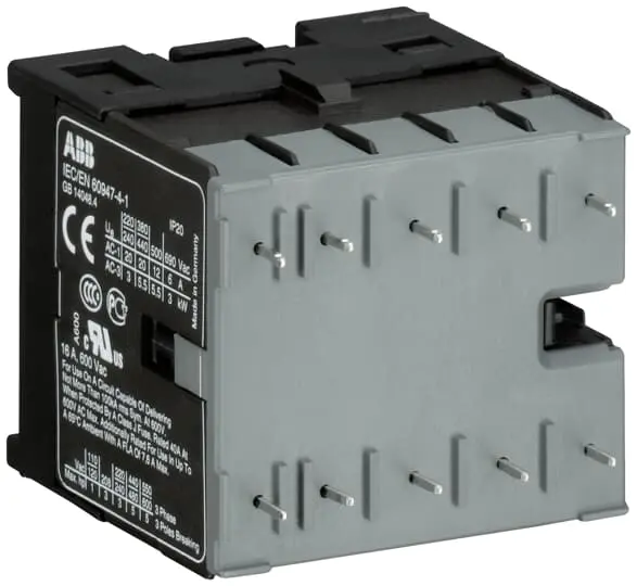 Produktfoto 1 von ABB B Schütz 24 V dc-Spule, 3-polig / 20 A 125 V 4 kW 3 Schließer Steuergerät 1-Hilfskontakte