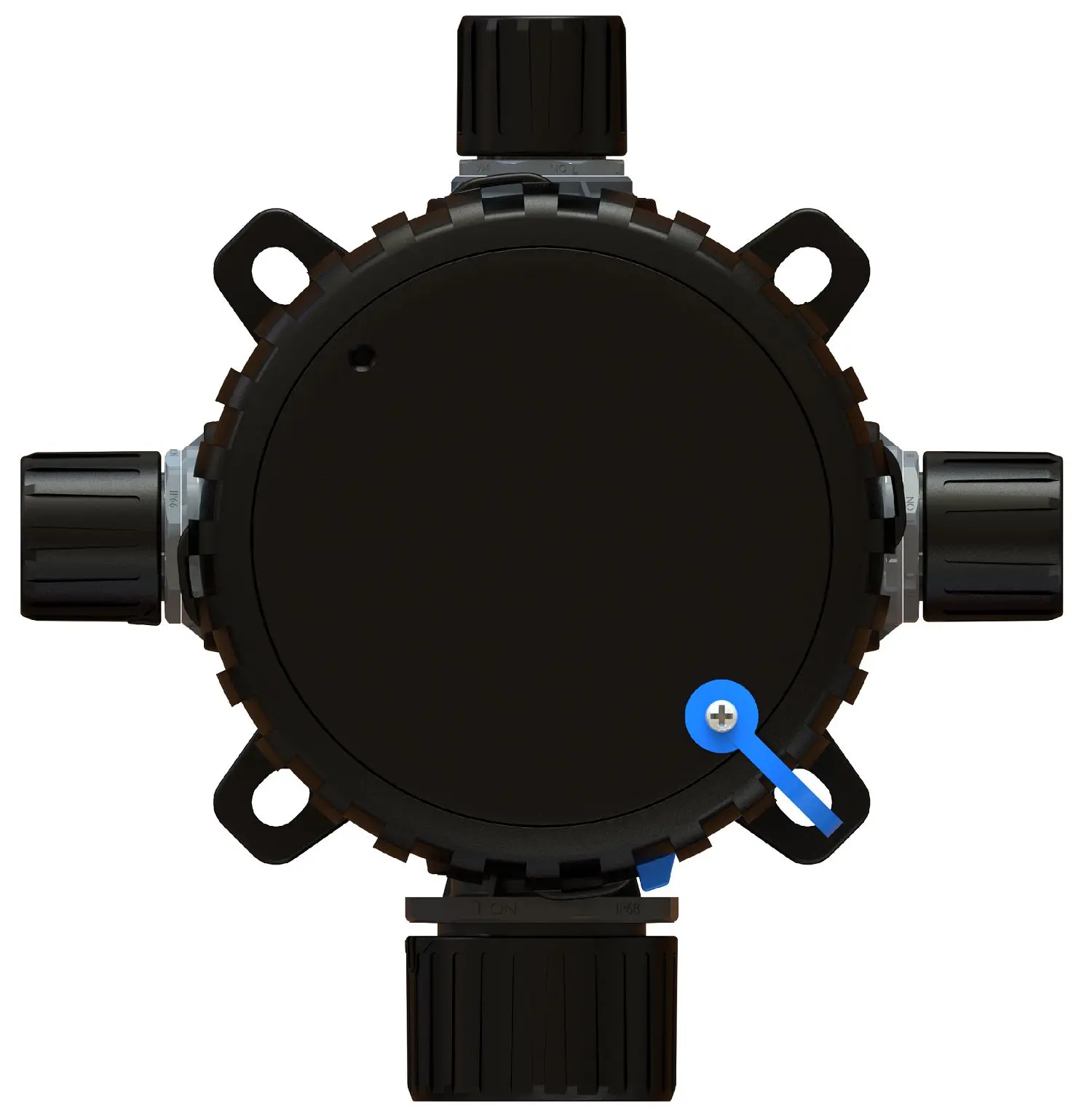 Produktfoto 1 von Flexicon CNB Polyamid 6 Abzweigdose Anschlussdose 110 mm 110 mm Schwarz Schwarz-Finish IP40
