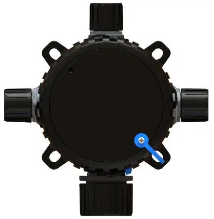 Produktfoto 1 von Flexicon CNB Polyamid 6 Abzweigdose Anschlussdose 110 mm 110 mm Schwarz Schwarz-Finish IP67