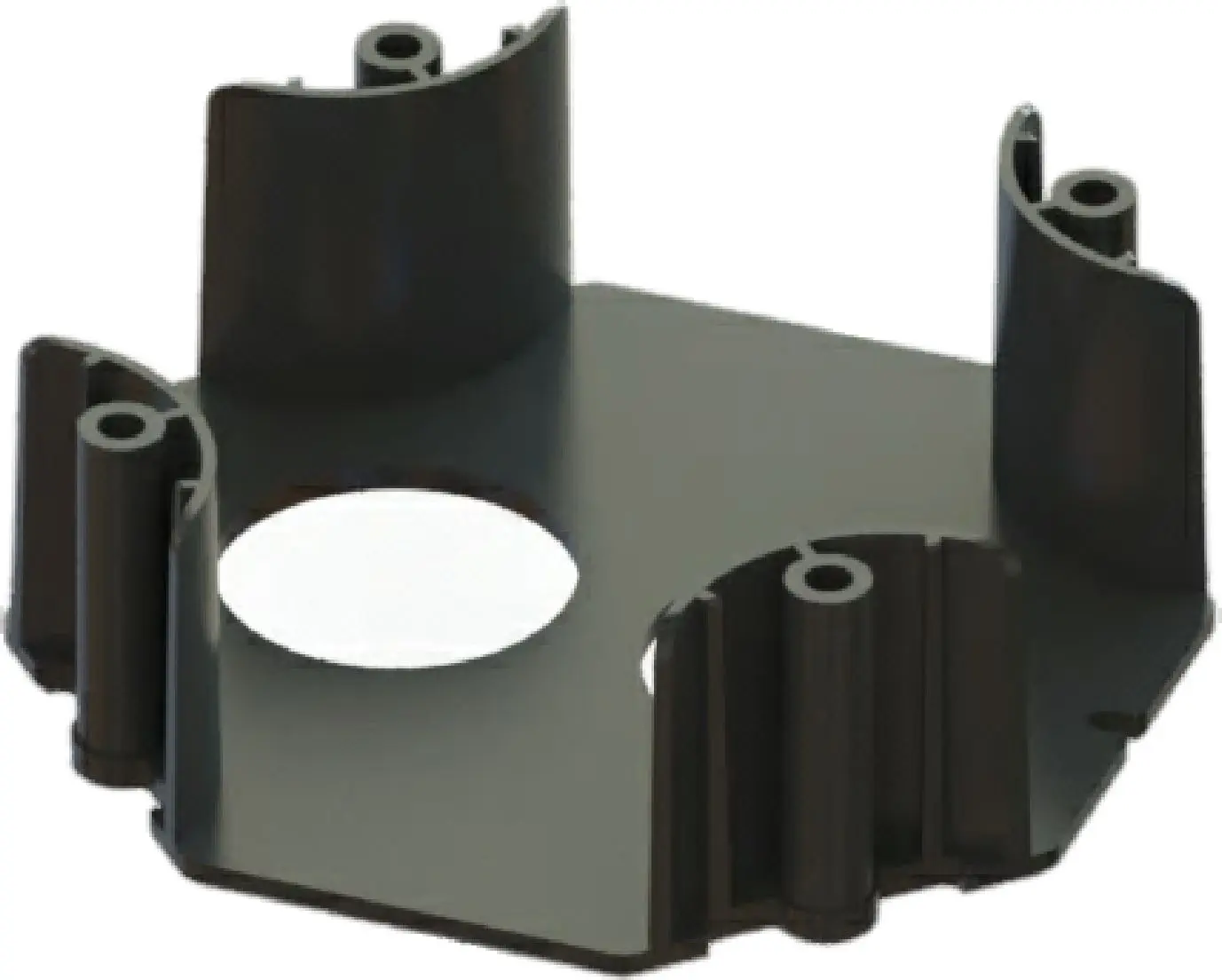 Produktfoto 1 von Flexicon CNB Polyamid 6 Kabelrohr Befestigung Schwarz Schwarz-Finish IP40