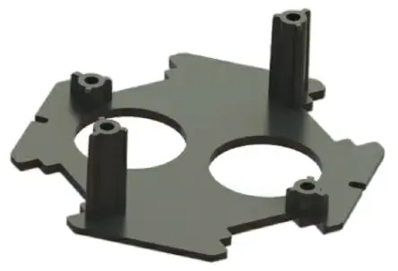 Produktfoto 1 von Flexicon CNB Polyamid 6 Kabelrohr Befestigung Schwarz Schwarz-Finish IP67