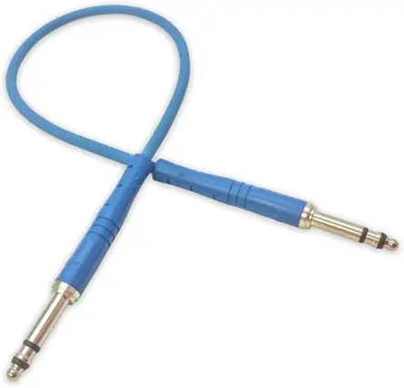Produktfoto 1 von Re-An Products Hilfskabel, 4.4,4 mm TT Bantam-Jack / 4.4,4 mm TT Bantam-Jack L. 1.5 ft Blau