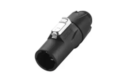 Produktfoto 1 von Re-An Products Gerade 2-polig Fahrgestell Stecker Silber Schwarz XLR-Steckverbinder, 250V