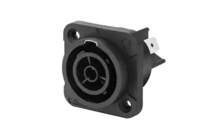 Produktfoto 1 von Re-An Products Gerade 2-polig Fahrgestell Silber Schwarz XLR-Steckverbinder, 250V