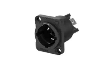 Produktfoto 1 von Re-An Products Gerade 2-polig Fahrgestell Silber Schwarz XLR-Steckverbinder, 250V