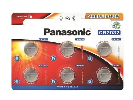 Produktfoto 1 von Panasonic, LiMnO2 Knopfzelle Ø 20 mm, 3 V / 225 mAh