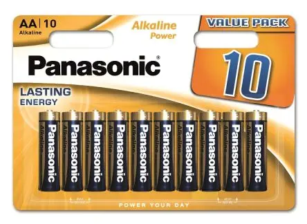 Produktfoto 1 von Panasonic AA-Batterie, Alkalisch, 1.5 V / 2.45 Ah
