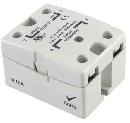Produktfoto 1 von RS PRO Panel Halbleiterausgang, SPST 280 V eff. 280V dc / 25 A