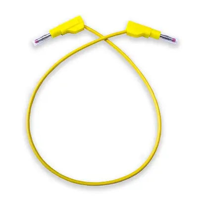 Produktfoto 1 von Mueller Electric Messleitung 20A Stecker, Gelb Silikon-isoliert 24 in, 1 kV