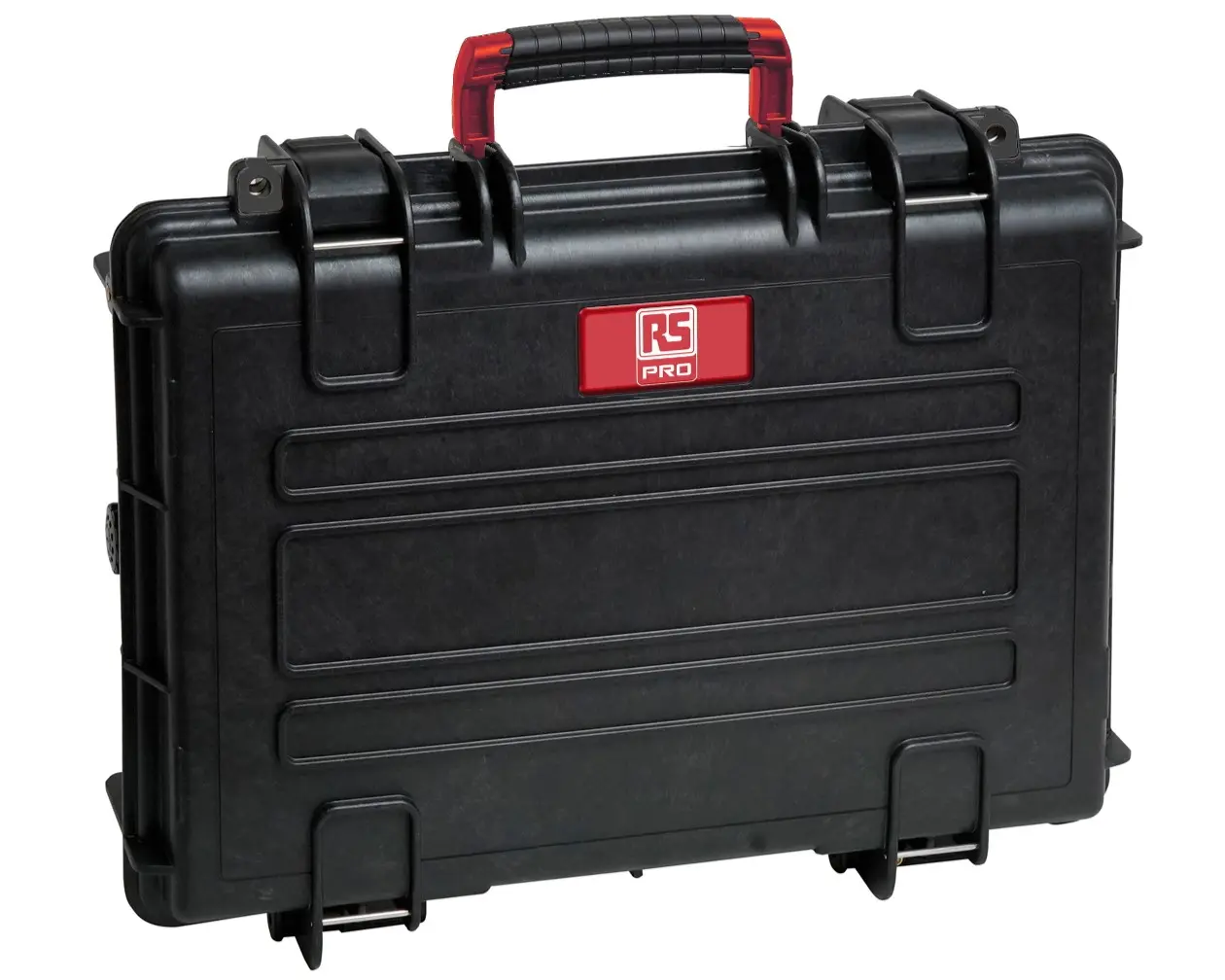 RS PRO Wasserdicht/Wasserbeständig Polypropylen Polymer, Kunststoff Wasserdicht Wasserdichter Koffer Schwarz 118 mm,
