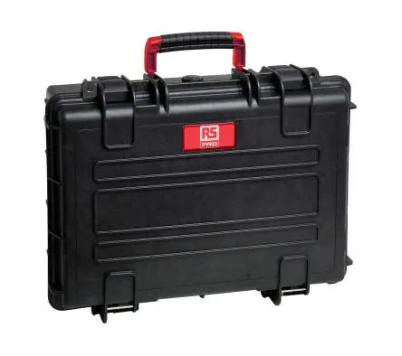 Produktfoto 1 von RS PRO Wasserbeständig Polypropylen Kunststoff, Polymer Wasserdicht Wasserdichter Koffer Schwarz 183 mm 367 mm 457 mm