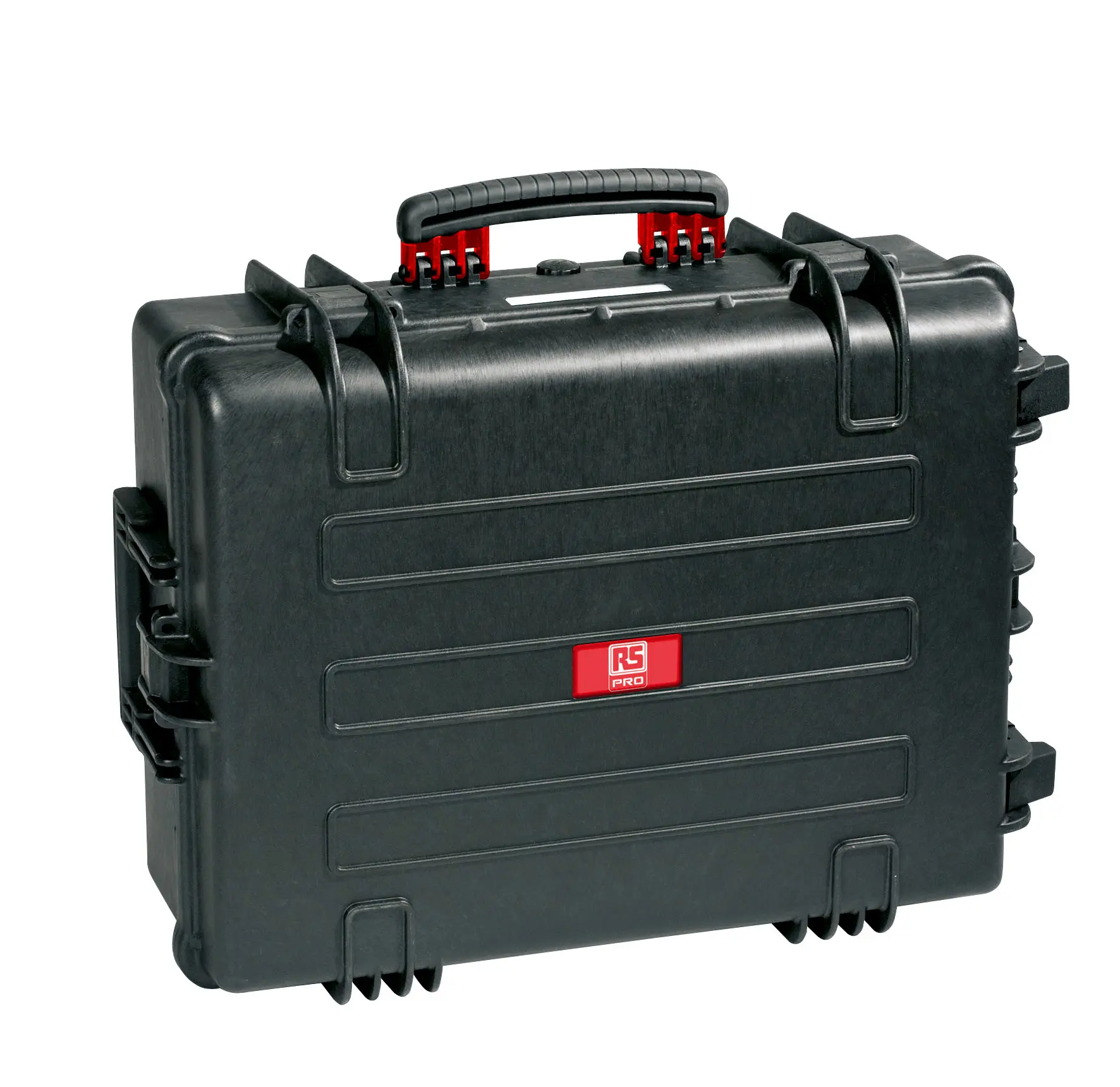 Produktfoto 1 von RS PRO Wasserdicht/Wasserbeständig Polypropylen Kunststoff, Polymer Wasserdicht Wasserdichter Koffer Schwarz mit Rädern