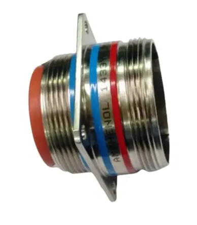 Produktfoto 1 von Amphenol India, M83723 MIL-Spec Rundsteckverbinder Gerade, 5-polig, 600V, Wand, Gehäuse 10 Stecker, MIL-C-83723, Silber