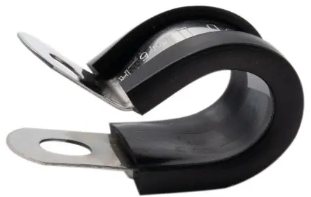 Produktfoto 1 von RS PRO Ethylen-Propylen-Dien-Monomer-Kautschuk Schwarz Weichstahl P-Schellen, Ø 21 mm, x 17mm