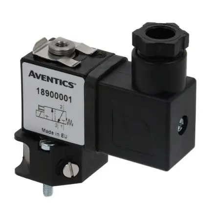Produktfoto 1 von EMERSON – AVENTICS Direktbetätigt, Öffner, Nein 189 Pneumatisches Magnetventil IEC 228-1, Elektromagnet-betätigt