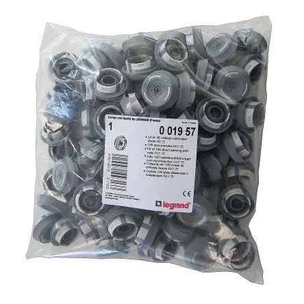 Produktfoto 1 von Legrand Direkt durchsteckbare Endkappen Kunststoff IP55 19 25 mm 25 mm 25mm