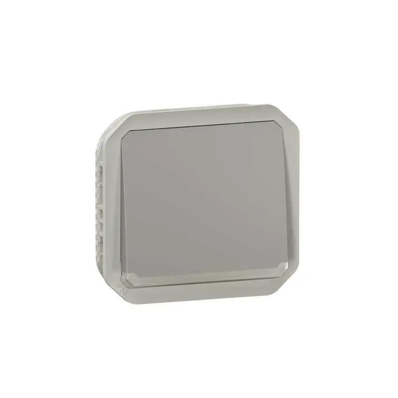 Produktfoto 1 von Legrand Plexo Quadratischer Drucktastenbetätiger Lichtschalter, 1-polig, 1 Wege Grau IP55 10 A,