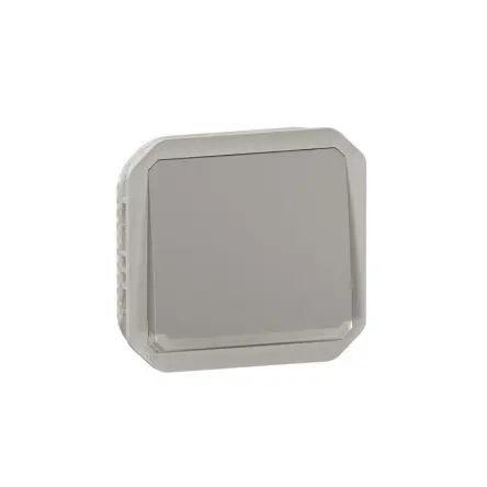 Produktfoto 1 von Legrand Plexo Quadratischer Drucktastenbetätiger Lichtschalter, 1-polig, 1 Wege Grau IP55 10A,