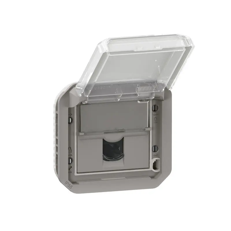 Produktfoto 1 von Legrand Steckdose RJ45 Grau / 6 A