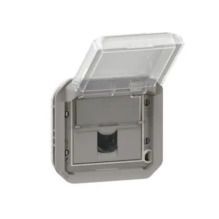 Produktfoto 1 von Legrand Steckdose RJ45 Grau / 6A