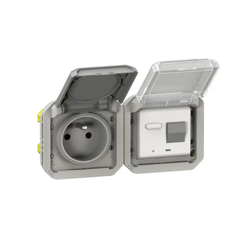 Produktfoto 1 von Legrand Plexo Lichtschalter Kunststoff Grau / 16 A