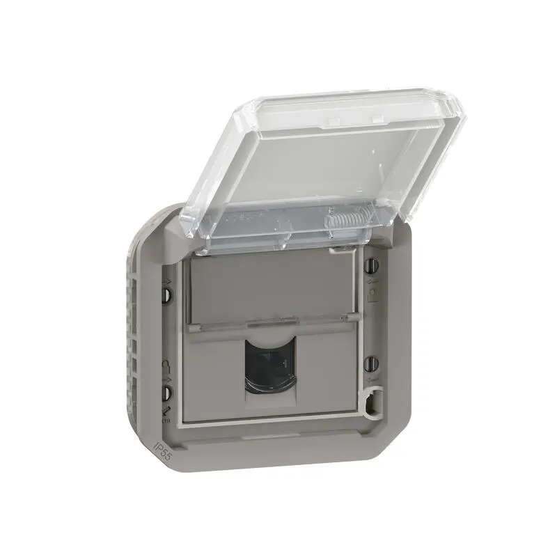 Produktfoto 1 von Legrand Steckdose RJ45 Grau / 6 A