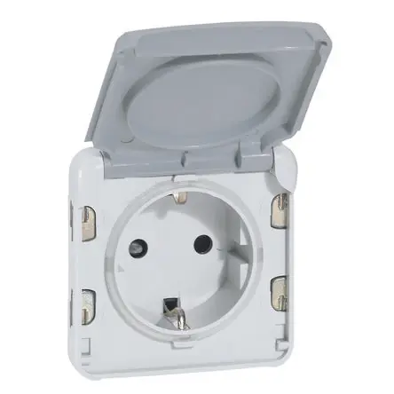 Produktfoto 1 von Legrand Steckdose NF Grau / 16A