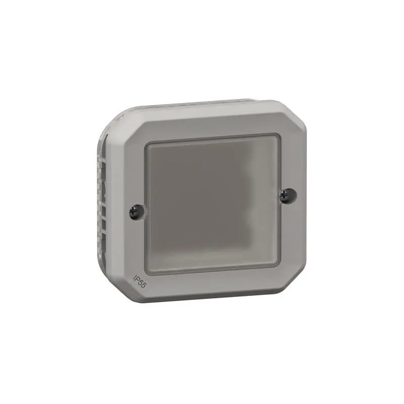 Produktfoto 1 von Legrand Plexo Quadratischer Drucktastenbetätiger Lichtschalter, 1-polig, 1 Wege Grau IP55 10 A, Kunststoff