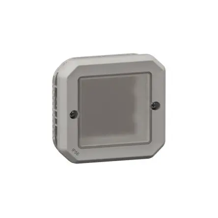 Produktfoto 1 von Legrand Plexo Quadratischer Drucktastenbetätiger Lichtschalter, 1-polig, 1 Wege Grau IP55 10A, Kunststoff