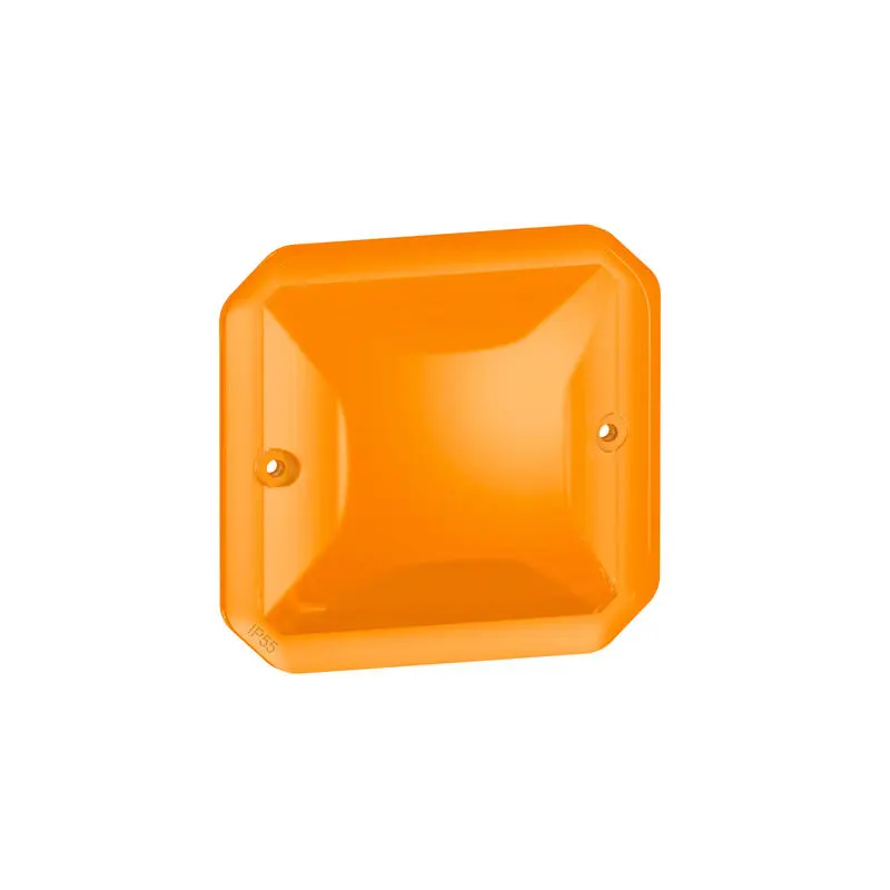 Produktfoto 1 von Legrand Plexo Quadratischer Drucktastenbetätiger Lichtschalter, 1-polig, 1 Wege Orange IP55 10 A, Kipphebel: ABS,