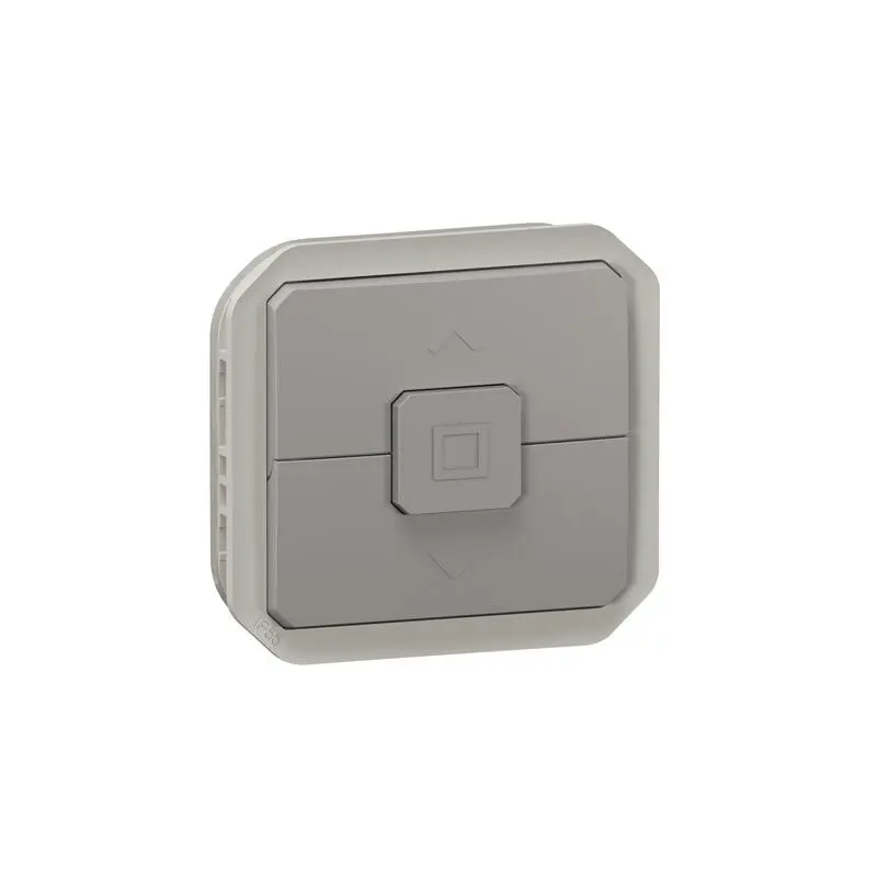 Produktfoto 1 von Legrand Plexo Quadratischer Drucktastenbetätiger Lichtschalter, 1-polig, 1 Wege Grau IP55 10 A, Kunststoff