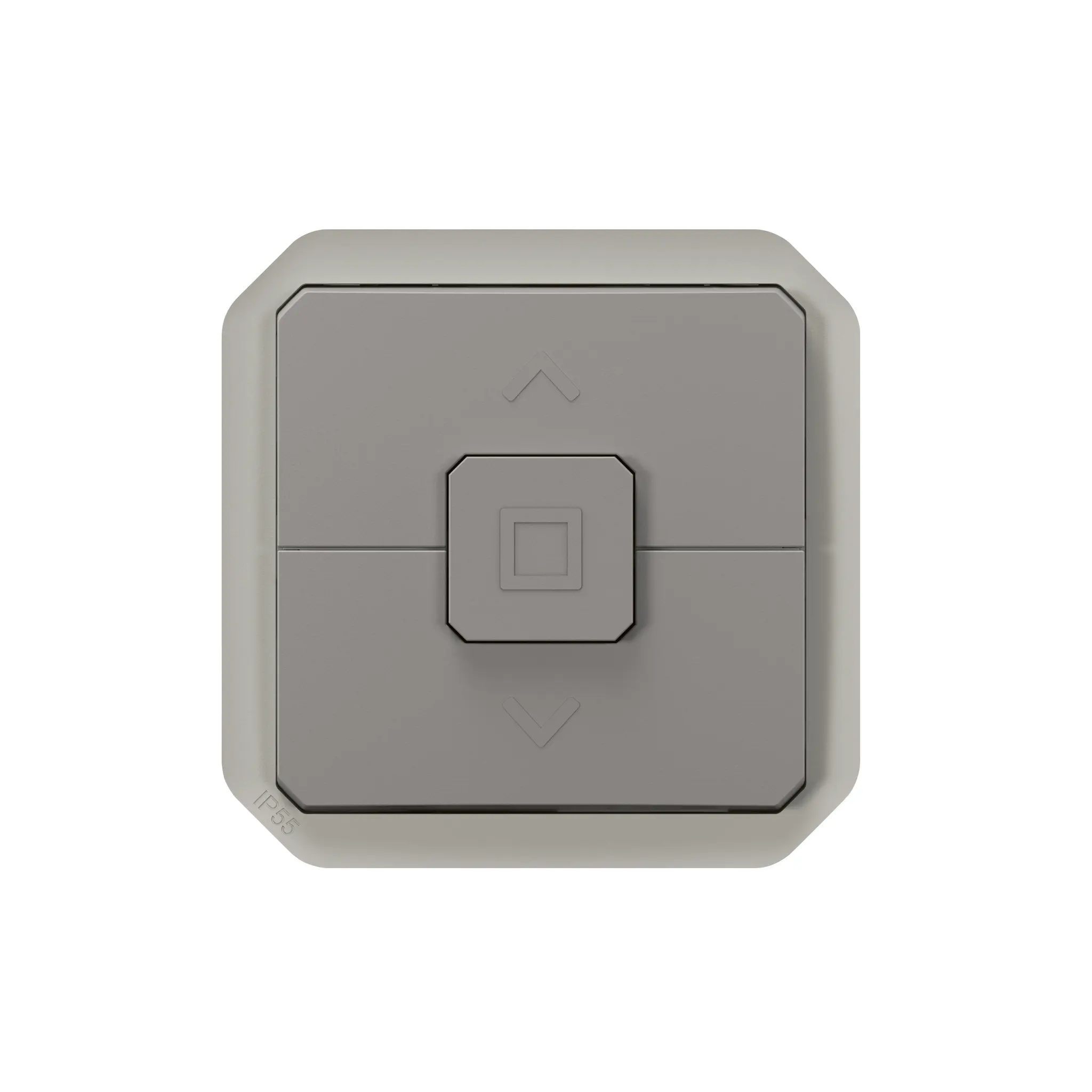 Legrand Plexo Quadratischer Drucktastenbetätiger Lichtschalter, 1-polig, 1 Wege Grau IP55 10 A, Kunststoff