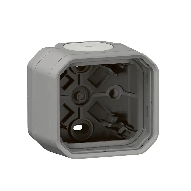 Produktfoto 1 von Legrand Lichtschalterabdeckung Grau Thermoplast 1 Ausbrüche H. 85 mm B. 82 mm