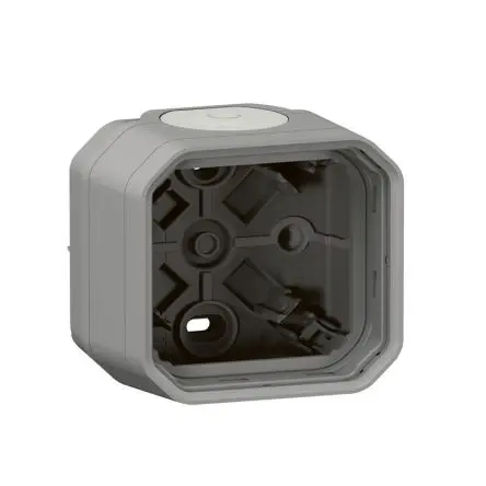 Produktfoto 1 von Legrand Lichtschalterabdeckung Grau Thermoplast 1 Ausbrüche H. 85 mm B. 82mm