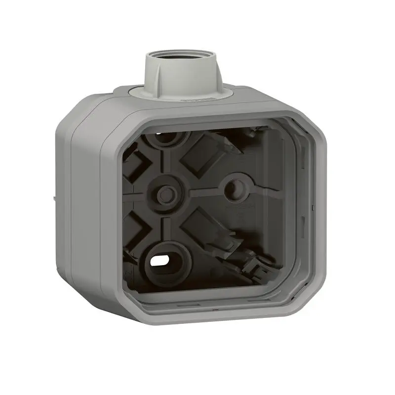 Produktfoto 1 von Legrand Lichtschalterabdeckung Grau Thermoplast 1 Ausbrüche H. 85 mm B. 82 mm