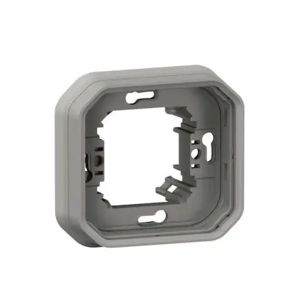 Produktfoto 1 von Legrand Lichtschalterabdeckung Grau Thermoplast 1 Ausbrüche H. 85 mm B. 85mm