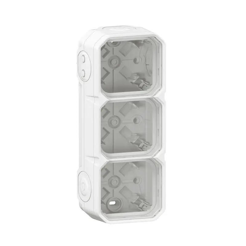 Produktfoto 1 von Legrand Lichtschalterabdeckung Schwarz Thermoplast 3 Ausbrüche H. 226 mm B. 82 mm