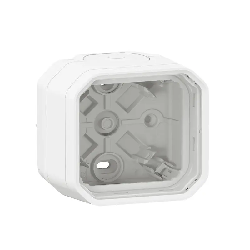 Produktfoto 1 von Legrand Lichtschalterabdeckung Schwarz Thermoplast 1 Ausbrüche H. 85 mm B. 82 mm